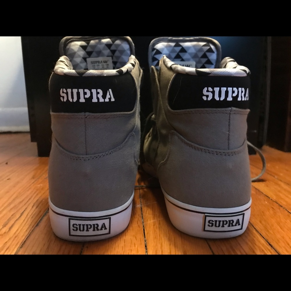 Grey Supras Size 12 Supra Skytop